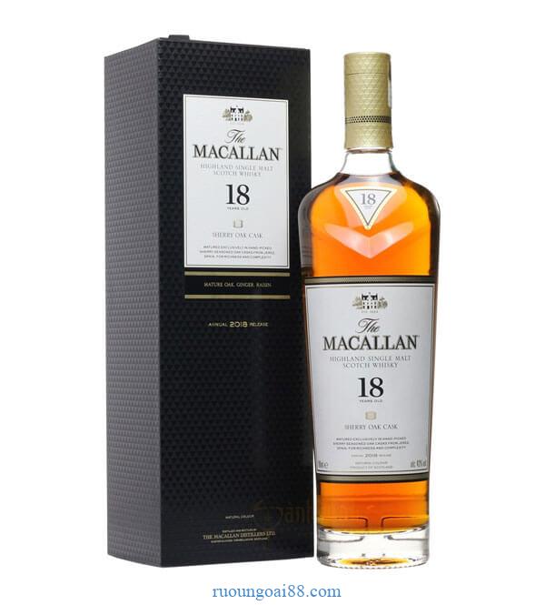 Rượu Macallan 18 Năm Sherry Oak