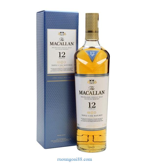 Rượu Macallan 12 Năm Triple Cask