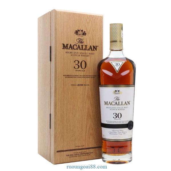 Rượu Macallan 30 năm Sherry OAK 2018