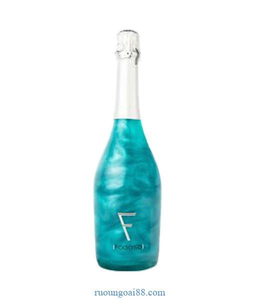 Rượu vang nổ sparkling Fogoso Azul Xanh Blue 750Ml